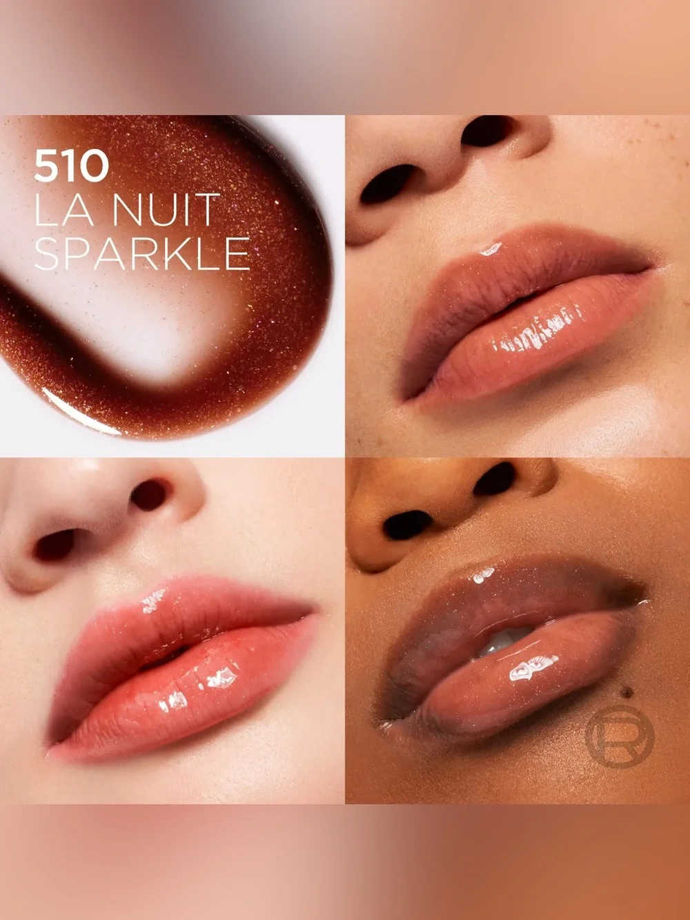 L'Oréal Plump Ambition Hyaluron Lip Oil - La Nuit Sparkle, NEW